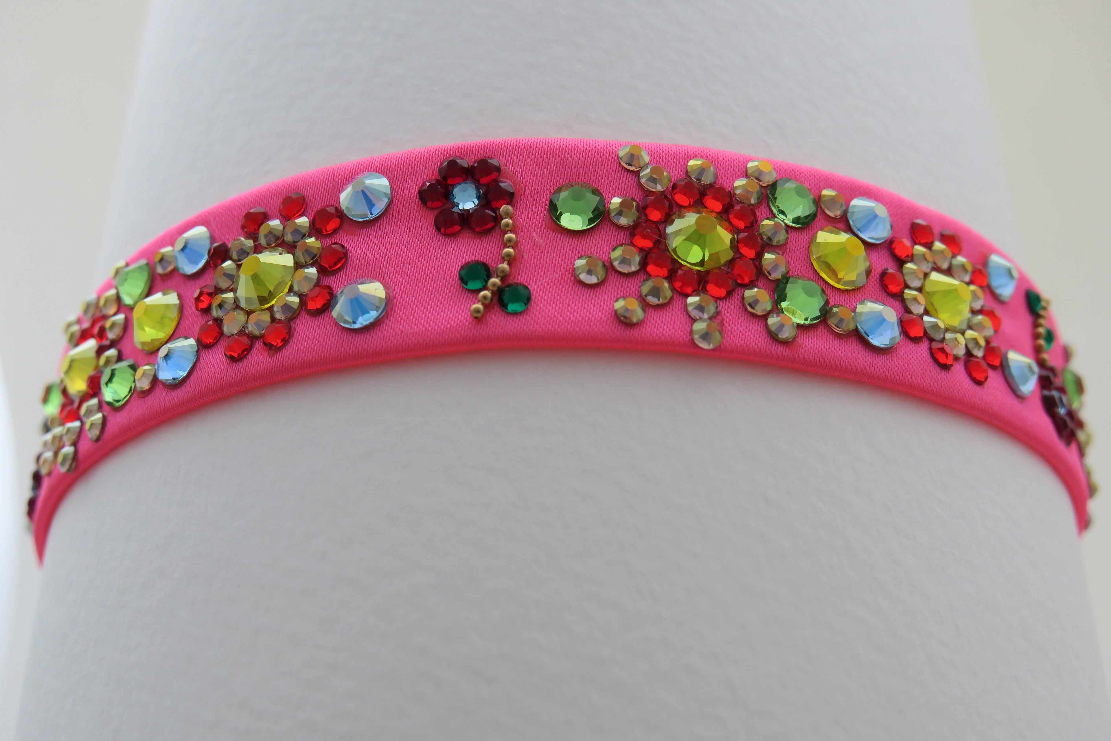 Sweet Meadows Pink Satin Choker